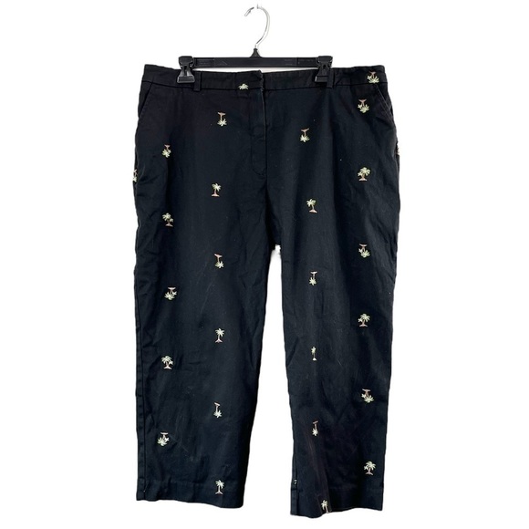 JM Collection Pants - Women’s Black Embroidered JM Collection Slacks 18